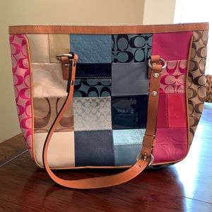 Coach patchwork shoulder bag